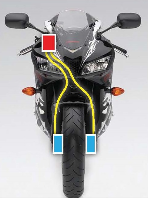 HEL remleidingen Yamaha XT660 Z Tenere 2008-2016 F voorzijde