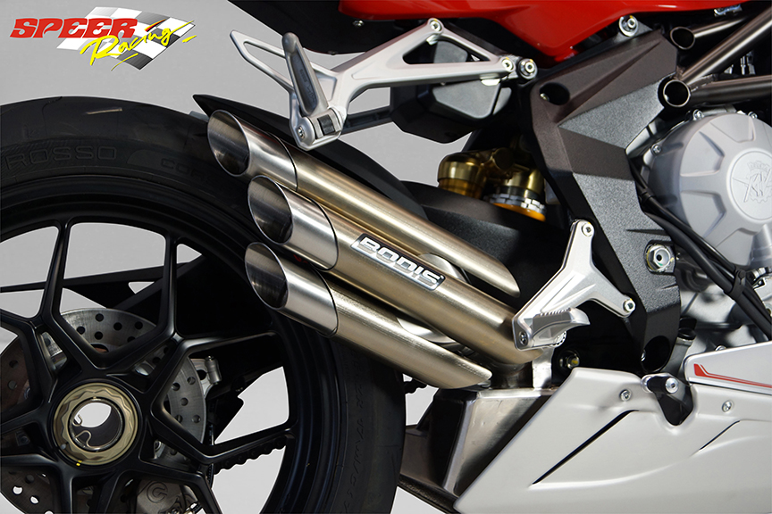 Bodis uitlaat MV Agusta F3 / Brutale / 675 / 800 Triobolico Titanium