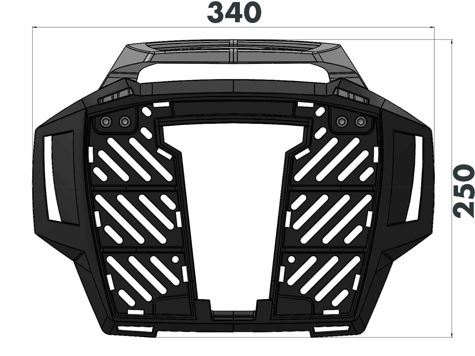 Hepco en Becker rek topkoffer Kawasaki Ninja 650 vanaf 2017 / Alurack