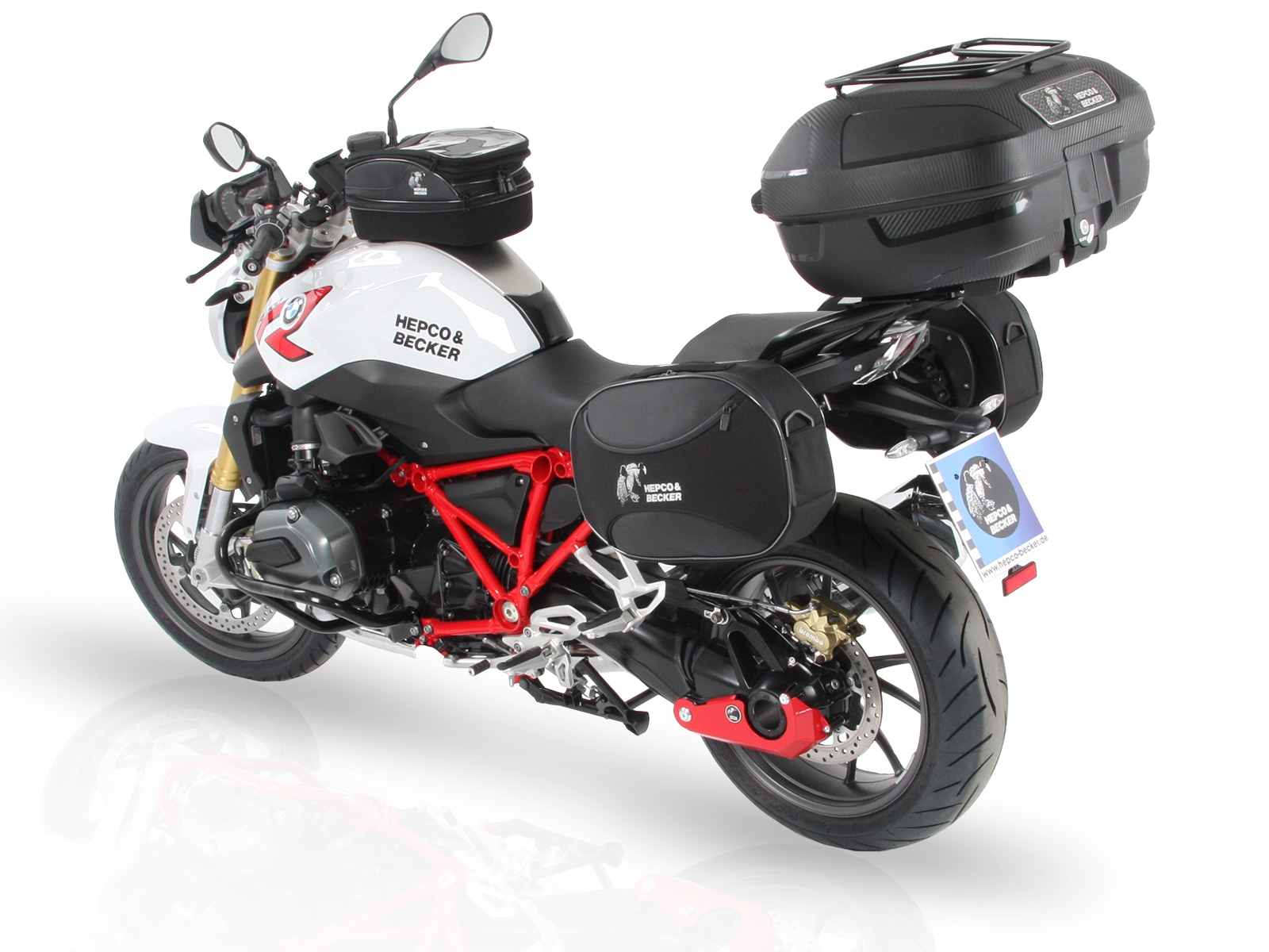 Hepco en Becker rek topkoffer BMW R1200R vanaf 2015 Alurack