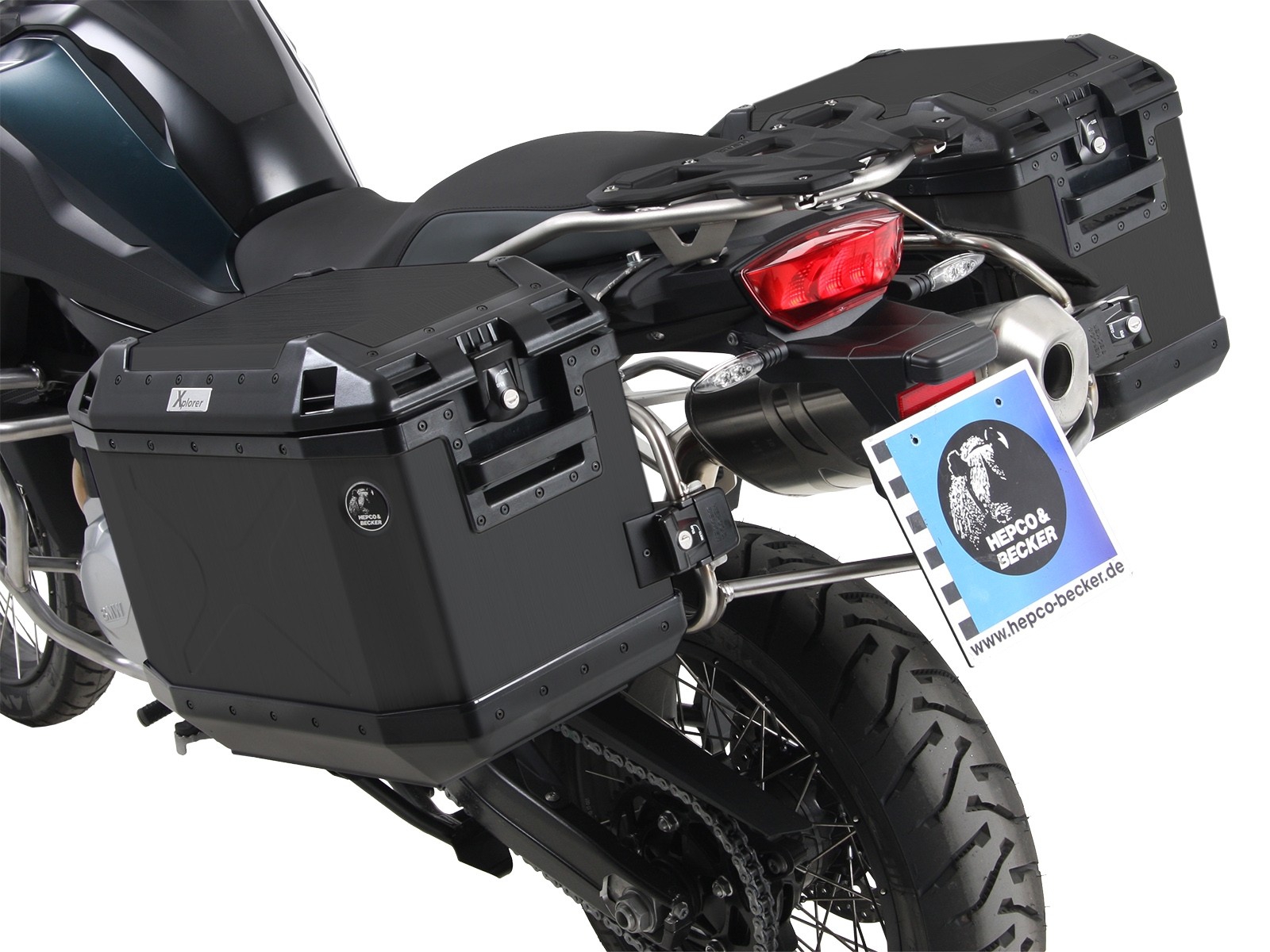 Hepco en Becker zijkoffers BMW F850GS vanaf 2018 cutout