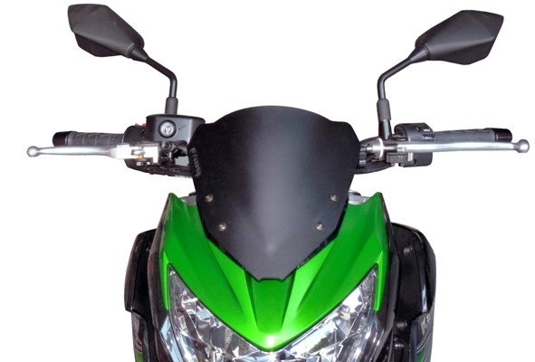 Fabbri windscherm Kawasaki Z800 2013-2016 glanzend zwart