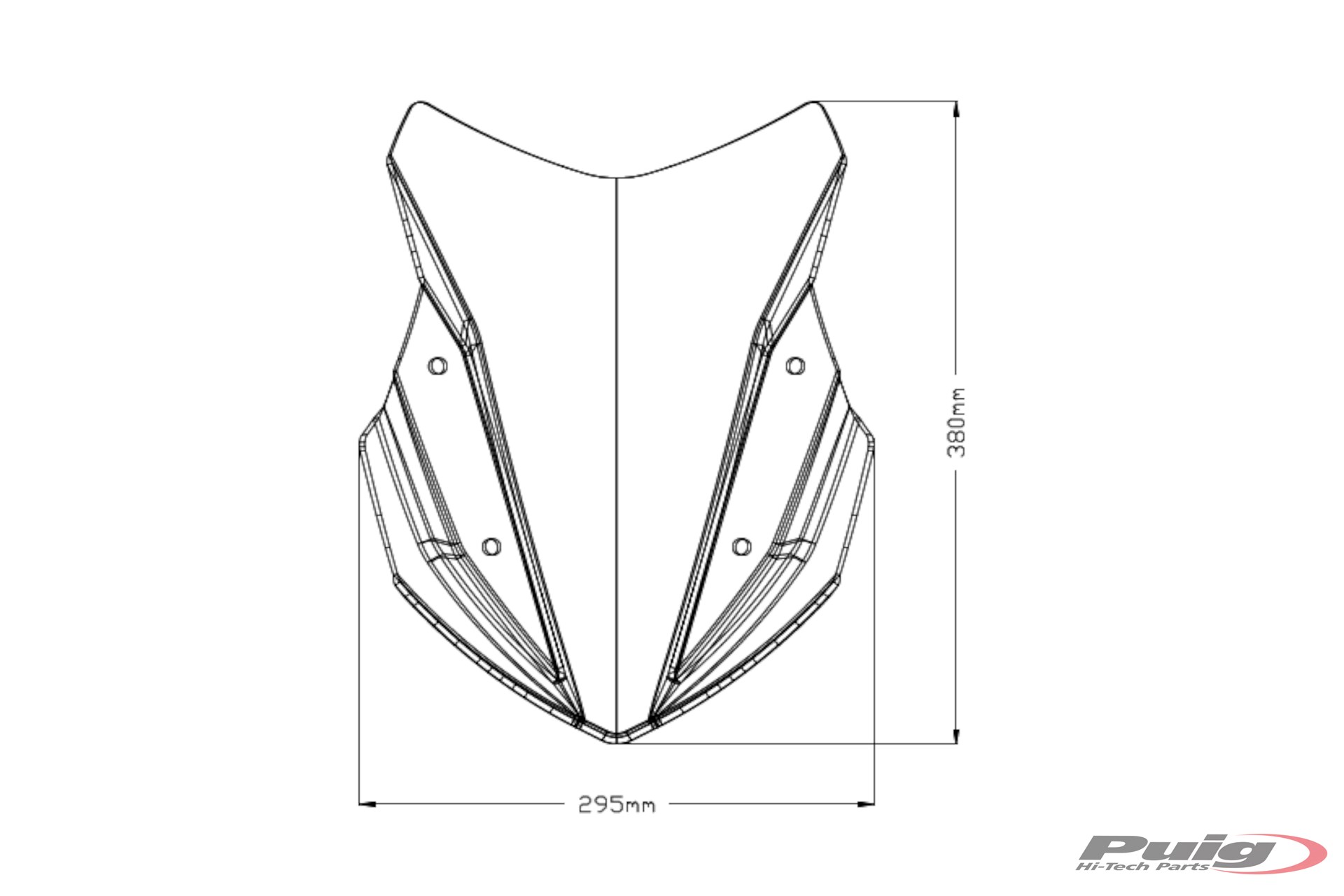 Puig windscherm Honda NC750X vanaf 2021 Sport