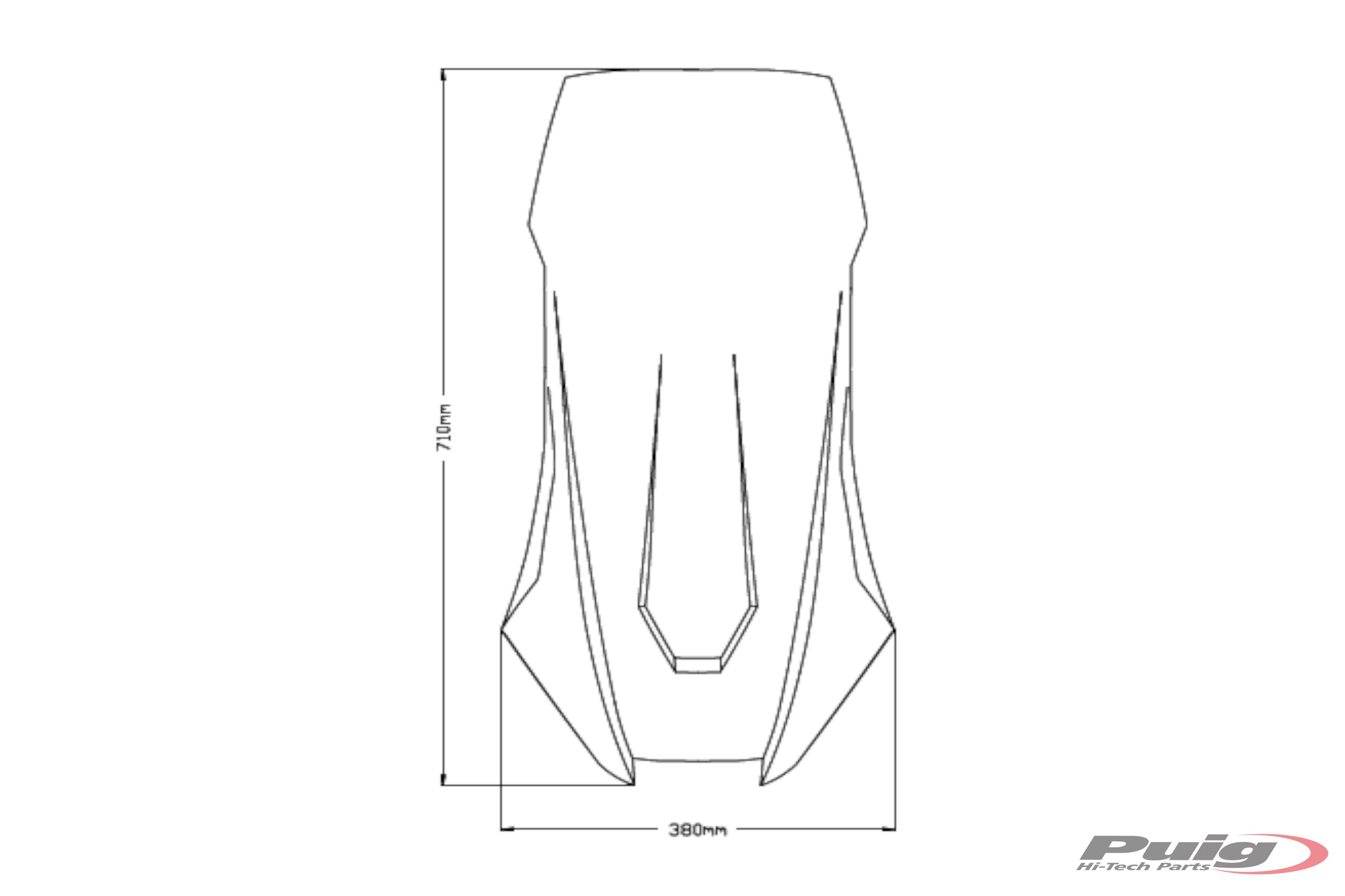 Puig windscherm Honda X-ADV 750 vanaf 2021 touring