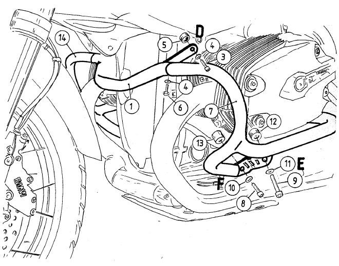 Hepco en Becker valbeugel BMW R1200GS 2004-2012