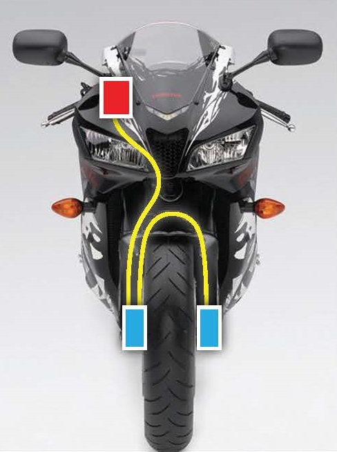 HEL remleidingen Suzuki GSX-R1000 2012-2015 O voorzijde