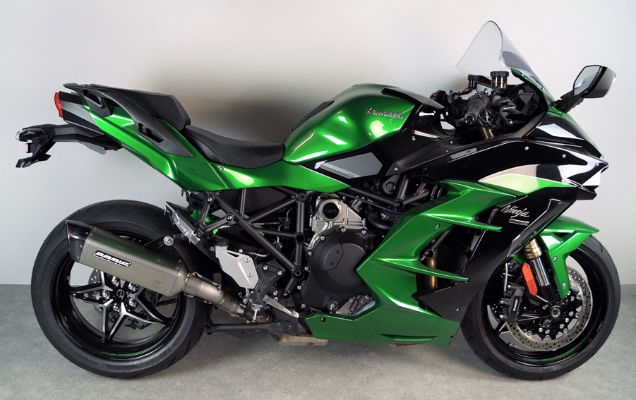 Bodis uitlaat demper Kawasaki Ninja H2 SX V4-M-CA-Ti 2018-2021