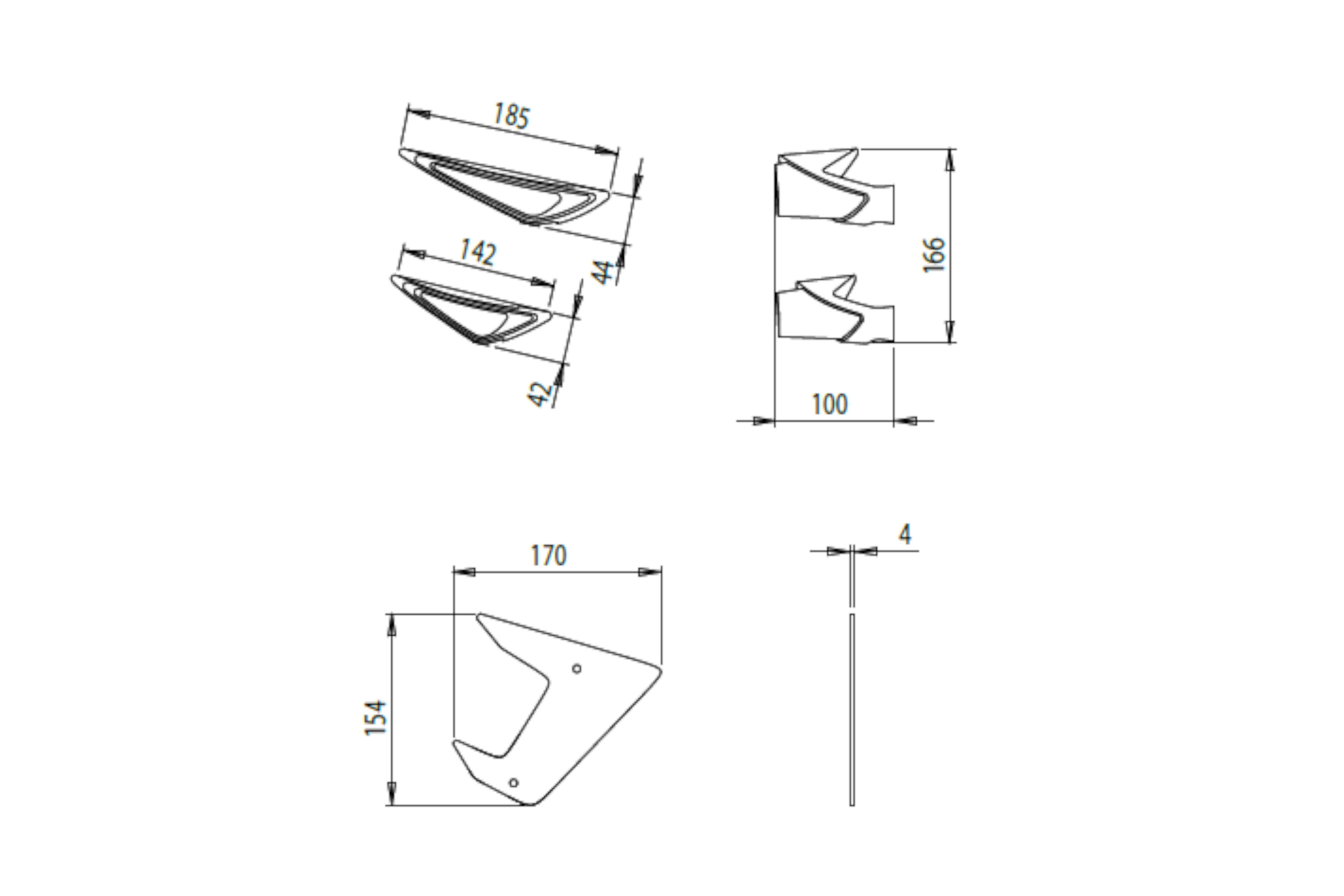 Puig downforce spoilers Yamaha MT07 vanaf 2021