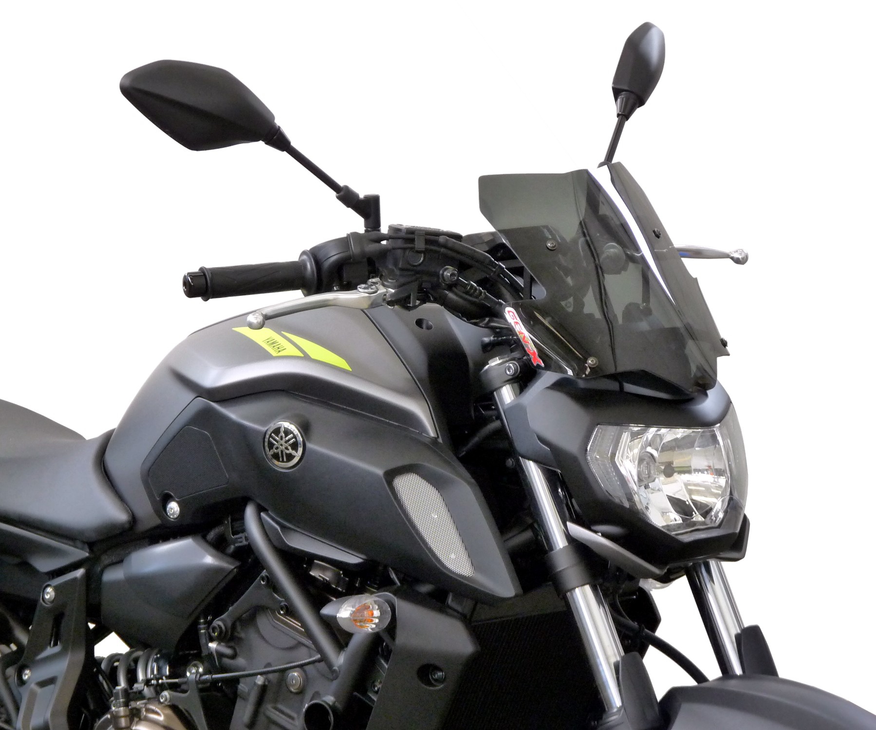 Tweede kans Fabbri windscherm Yamaha MT07 2018-2020 Touring Donker zwart getint