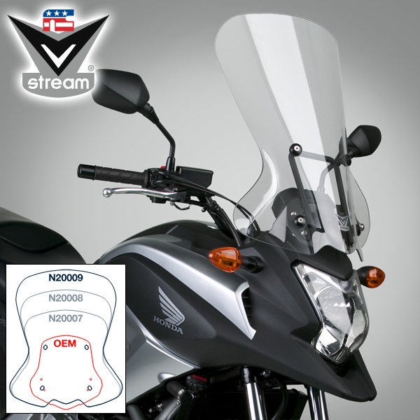 Windscherm Honda NC700X / NC750X 2012-2015 Touring VStream