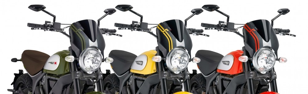 Puig windscherm Ducati Scrambler / Cafe Racer vanaf 2015 