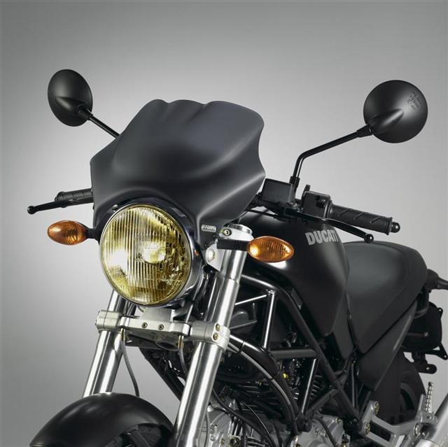 Fabbri Universeel Motor Windscherm Naked Cafe Racer Zwart Dd